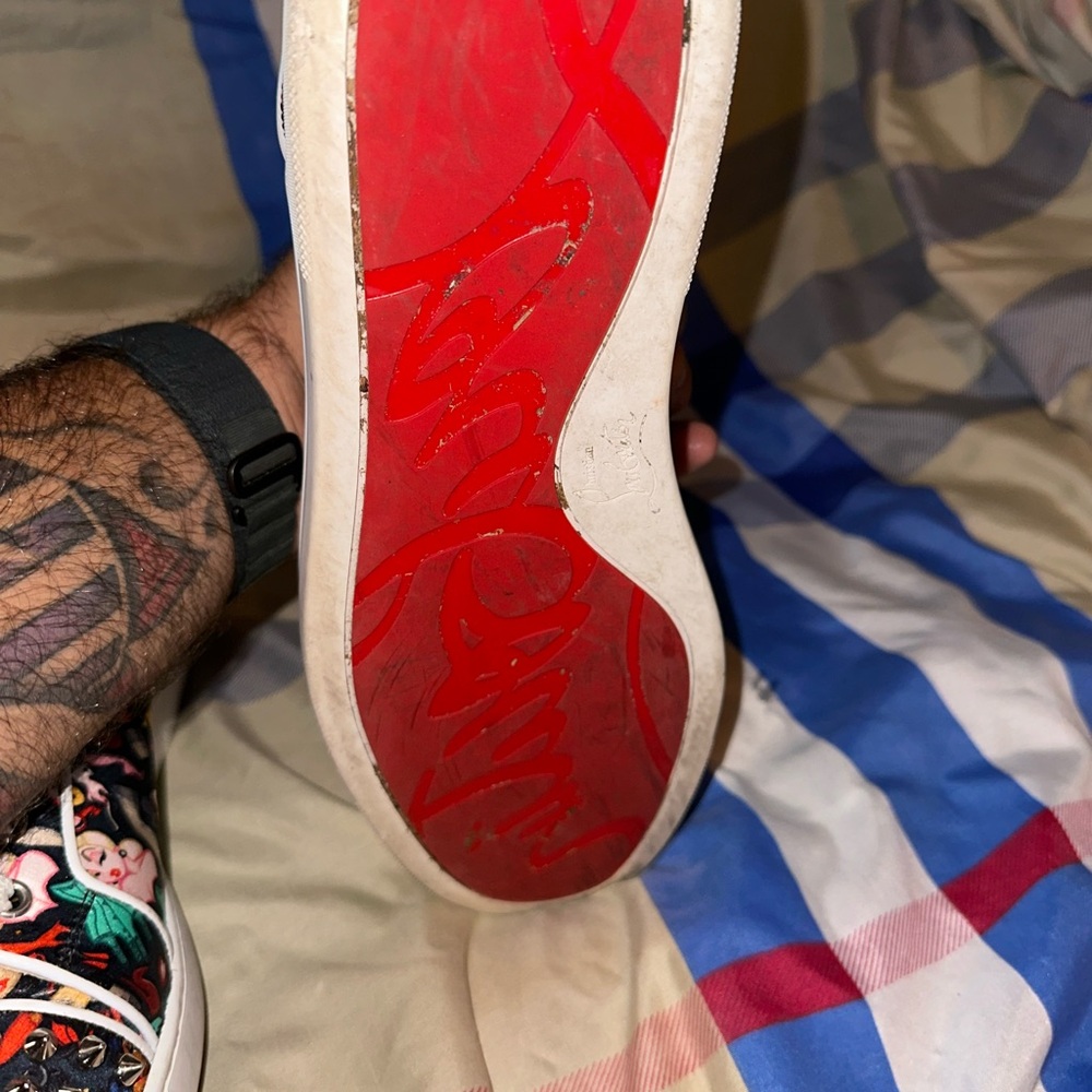 Christian Louboutin Multicolor Studded Sneakers - Picture 11 of 11